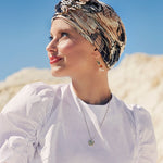 Lotus Abstract Turban Christine Headwear (Accessories) - Hairlucinationswigs Ltd